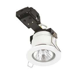 Linolite:Sylvania Fixed Round White Mains Voltage Fire Rated Downlight 240V