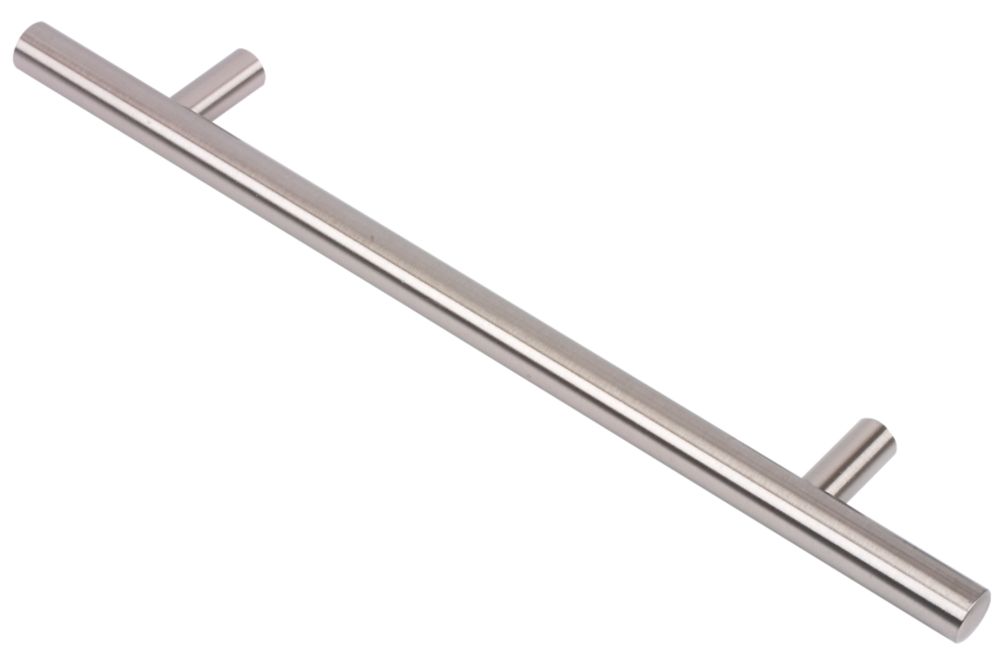 Rod Door Handle Brushed Nickel 160mm
