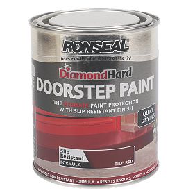 Ronseal Diamond Hard Doorstep Paint Tile Red 750ml