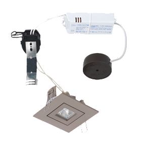 Halolite Adjustable Square Satin Nickel 12V Low Voltage Downlight