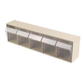 Wall Mounted Clearbox 5 Compartment Unit