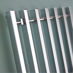 Kudox Filomena Chrome Designer Towel Radiator 800 x 600mm 358W 1222Btu