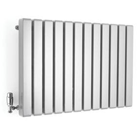 Erupto Square Designer Radiator Silver 600 x 1185mm