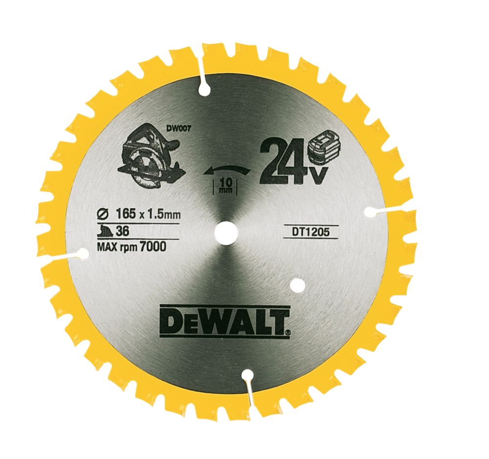 DeWalt 165x10mm 36T TCT Circular Saw Blade
