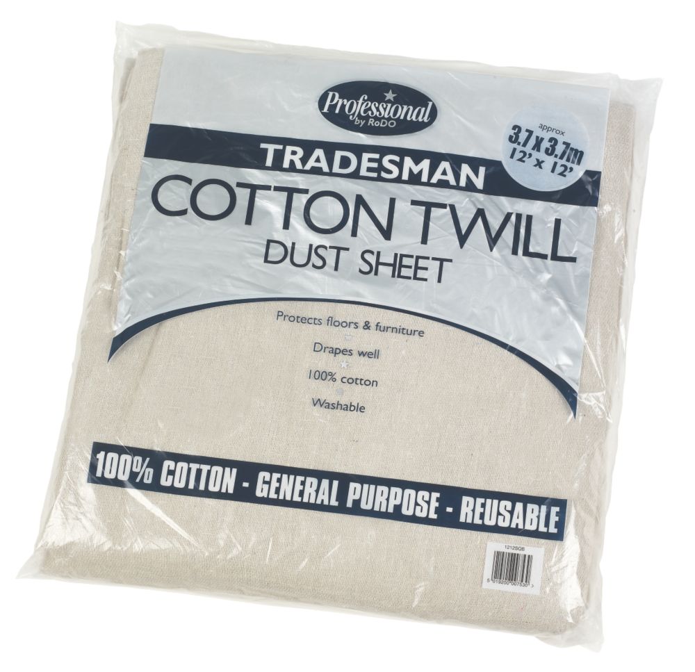 Cotton Twill Dust Sheet 1239x1239