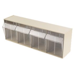 Wall Mounted Clearbox 4 Compartment Unit