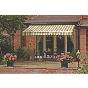 Easy Fit Patio Awning Yellow / Grey 3m