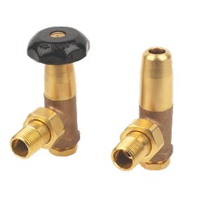 Winchester Bronze Radiator Valve & Lockshield