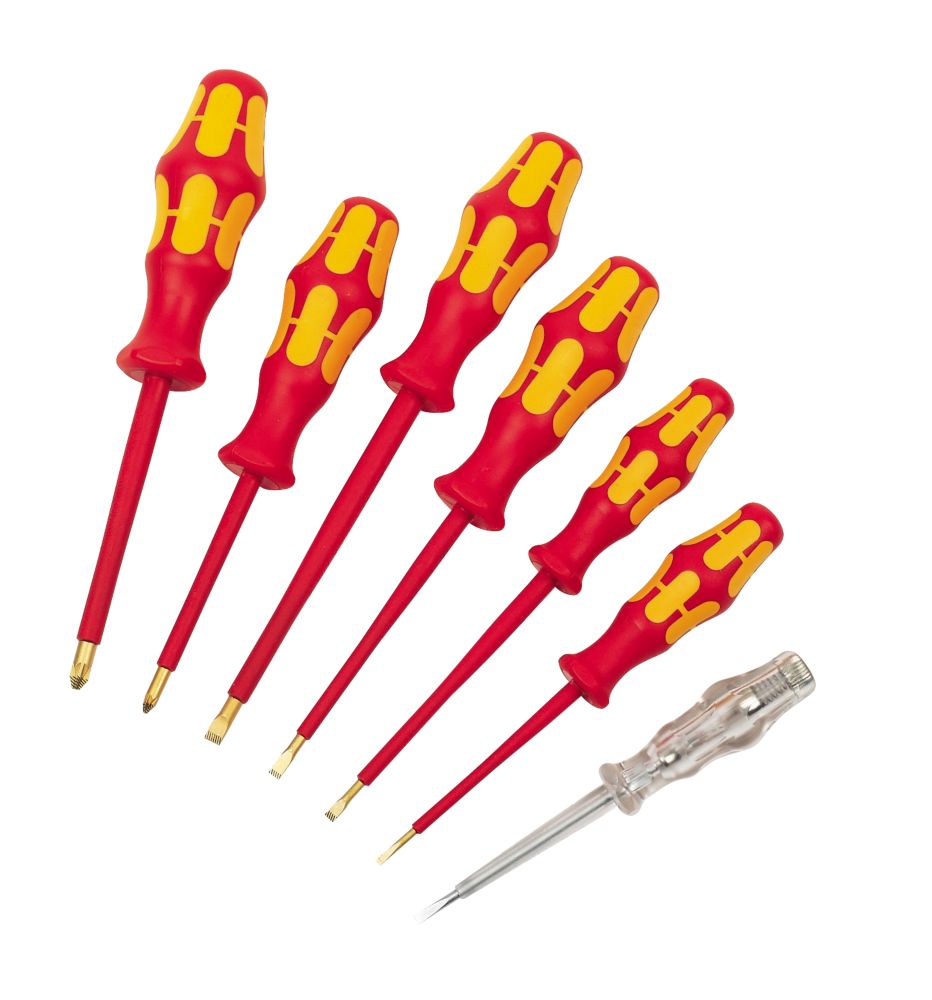 Wera Kraftform 1000V Insulated Lasertip Screwdriver Set 7Pcs