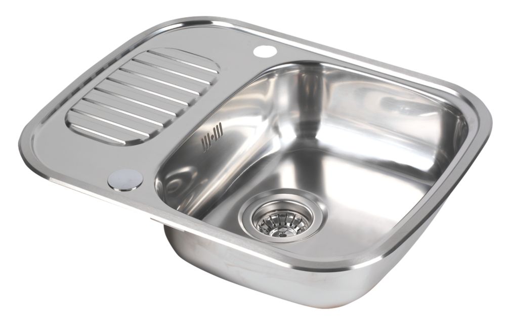 Reg Square Rounded Edges Stainless Steel Inset Sink