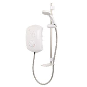 Jump Manual Electric Shower White/Chrome