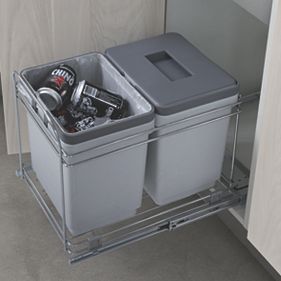 Pull-Out Waste Bin System