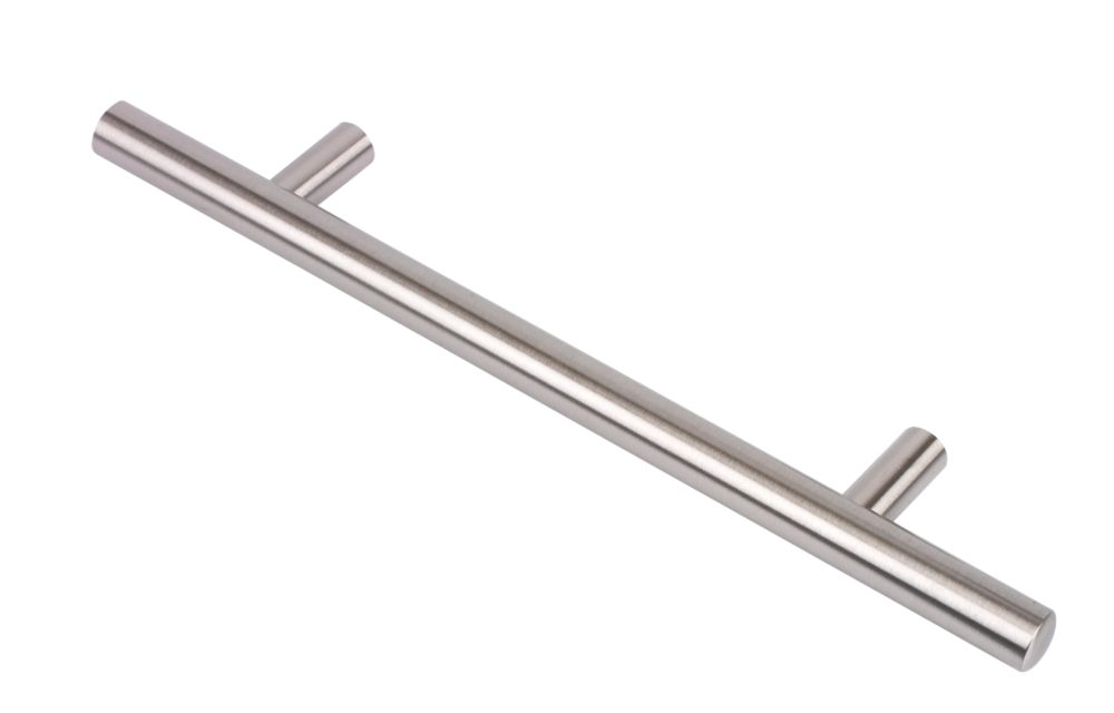 Rod Door Handle Brushed Nickel 128mm