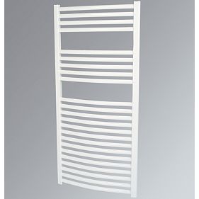 Kudox Curved White Towel Radiator 1100 x 600mm 631W 2153Btu