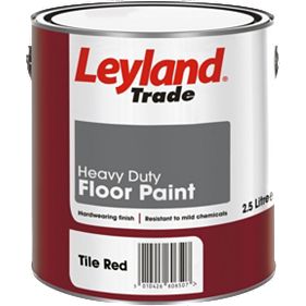 Leyland Heavy-Duty Floor Paint 2.5Ltr Tile Red