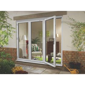 Fold & Slide Glazed Patio Door Double LH PVCu White 1790 x 2090mm