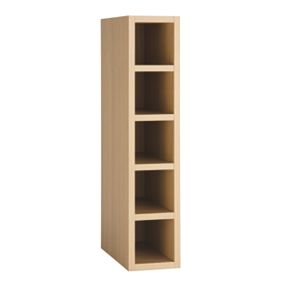 Oak Style Kitchen 150mm Single Wine Rack