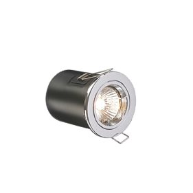 Fixed Polished Chrome Low Voltage Fire Rated Downlight 12V