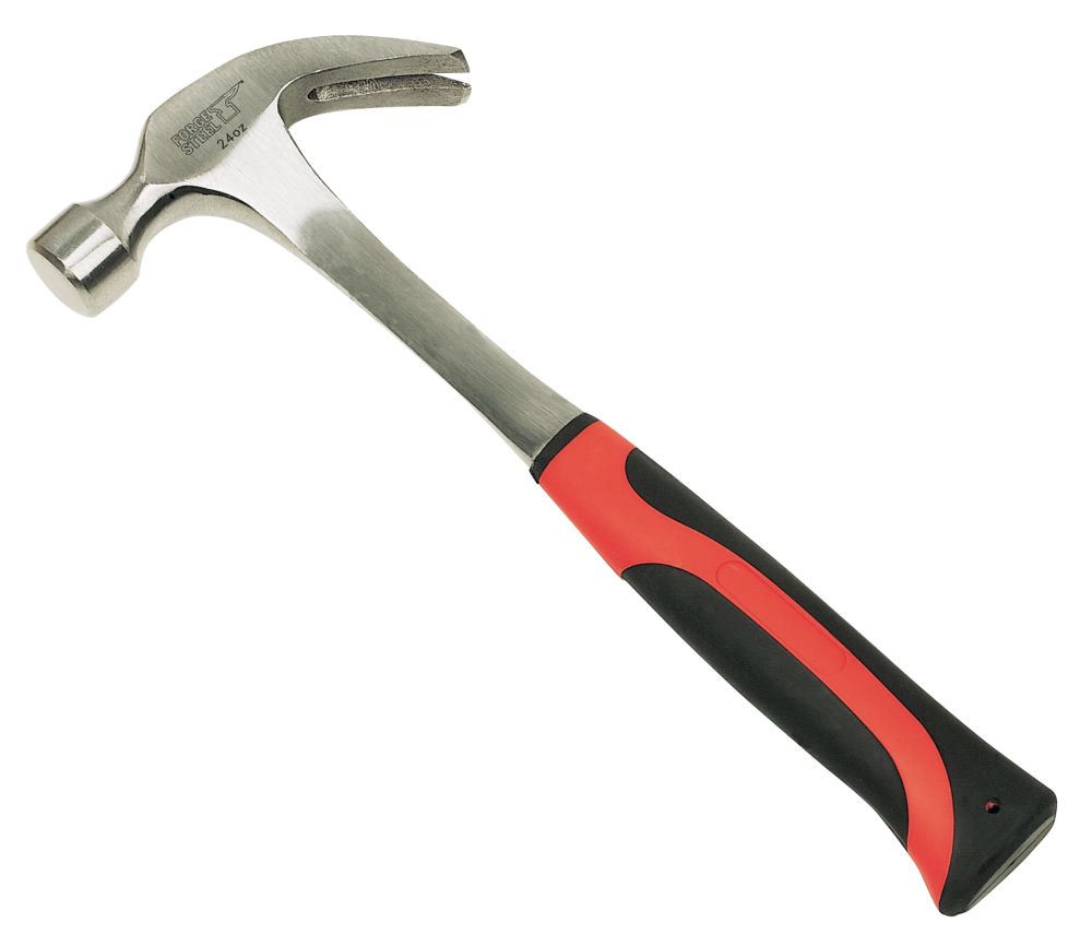 Forge Steel 1 Piece Claw Hammer 24oz