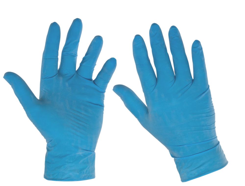 Blue Latex FIS Disposable Gloves (L) Pack of 100