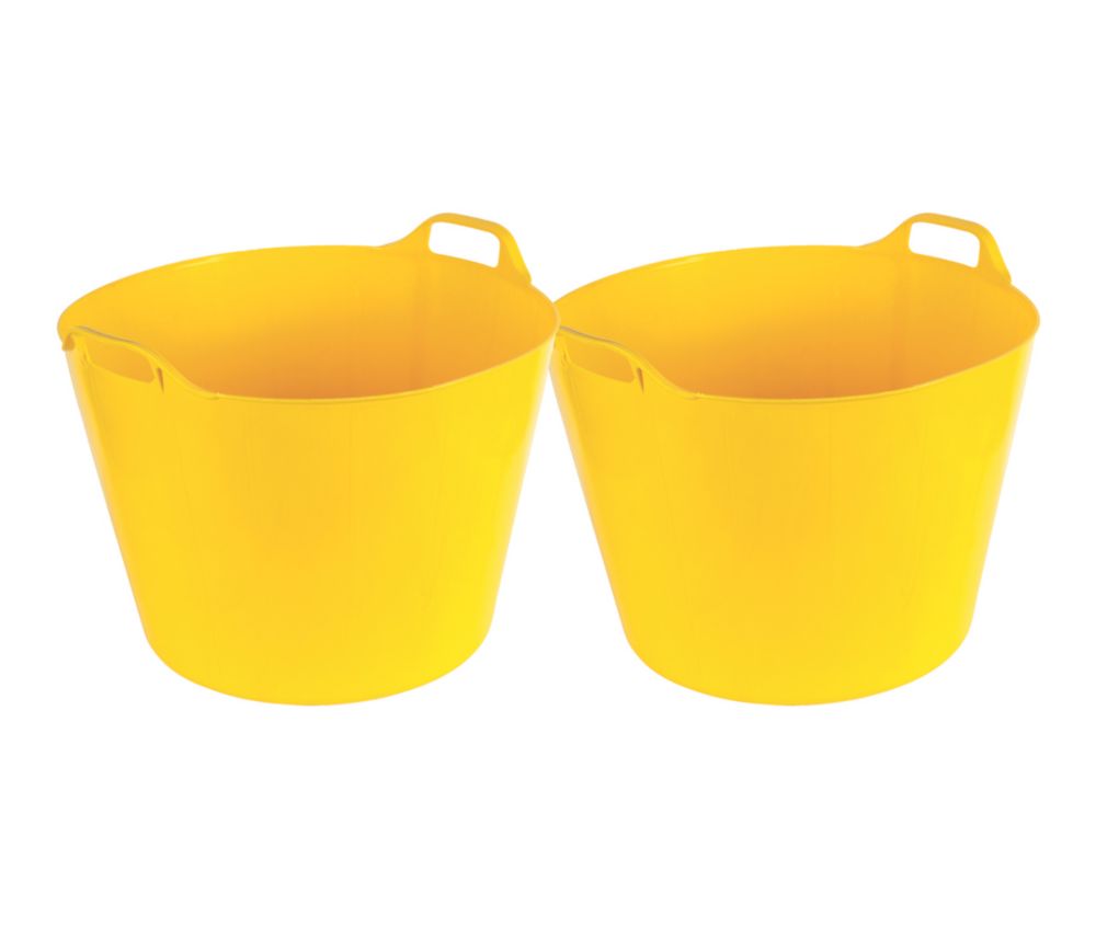 Flexi Tubs Yellow Pack of 2