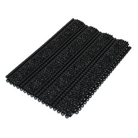 Premier Plus Tile Mat 0.45m x 0.3m Black/Charcoal Pack of 4