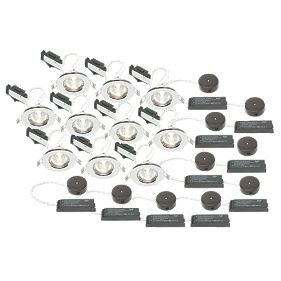 LAP Fixed Low Voltage Downlight Contractor Pack Polished Chrome 12V Pk10