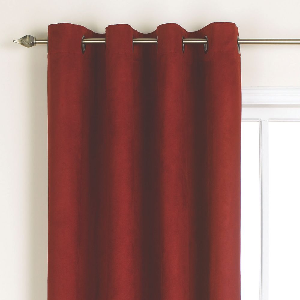 Colours by BampQ Morgan Red Curtains 168 x 183cm L Pair