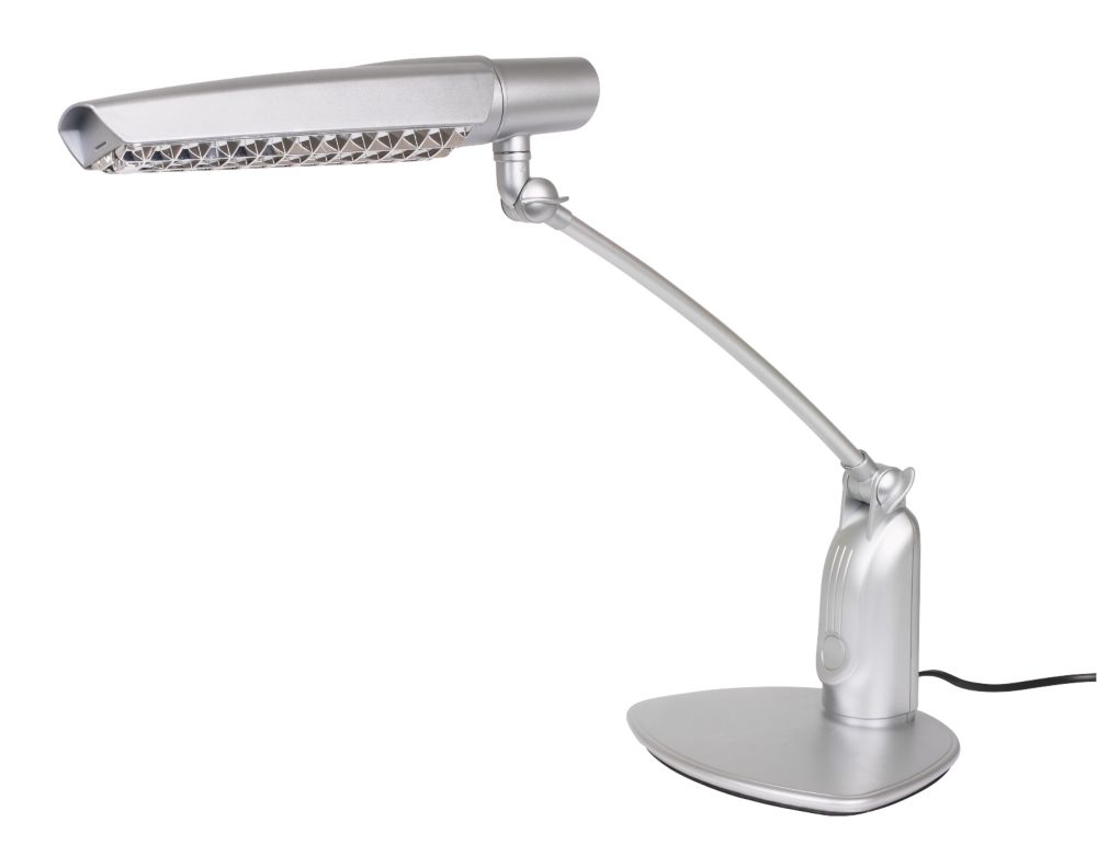 Massive Manuel Silver Effect Single-Light Desk Lamp