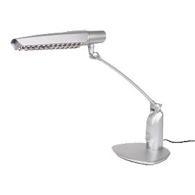 Manuel Silver Effect Single-Light Desk Lamp