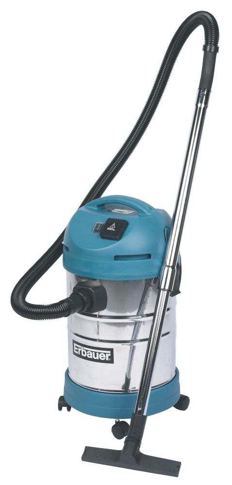 Erbauer 30Ltr Stainless Steel Wet amp Dry Vacuum