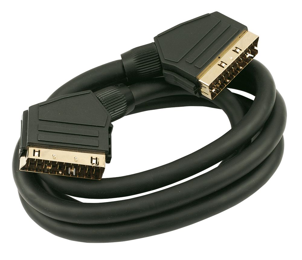 Screened Gold Contacts Scart to Scart lead 15m