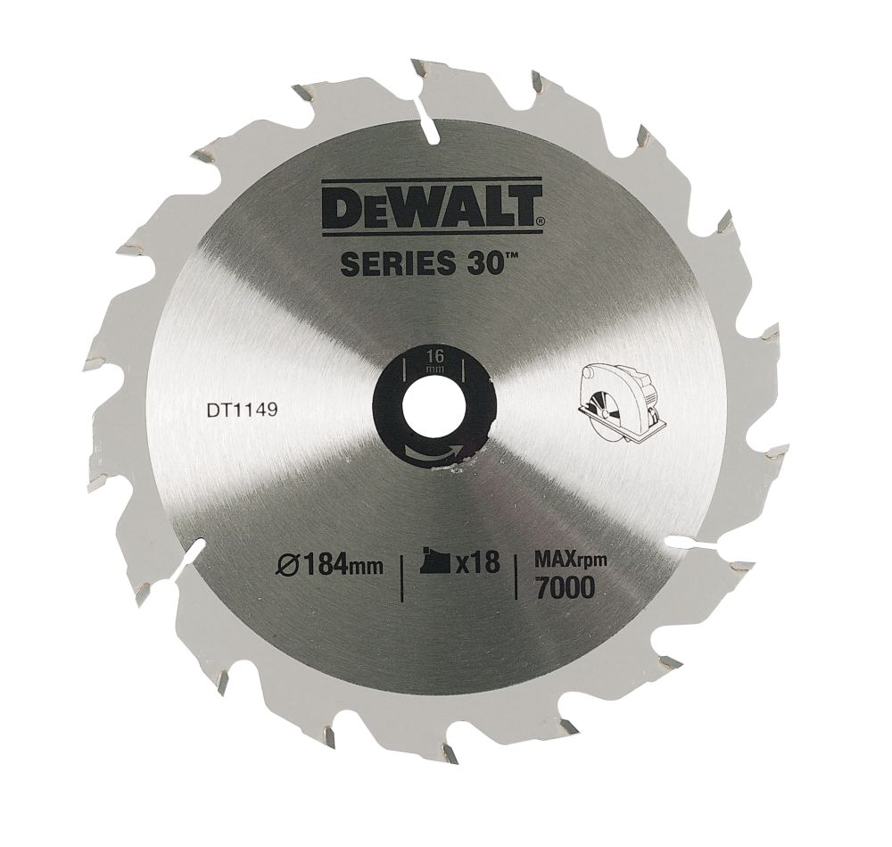 DeWalt 184x16mm 18T TCT Circular Saw Blade