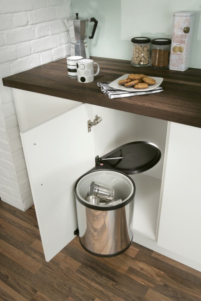 15 Ltr Stainless Steel Waste Bin