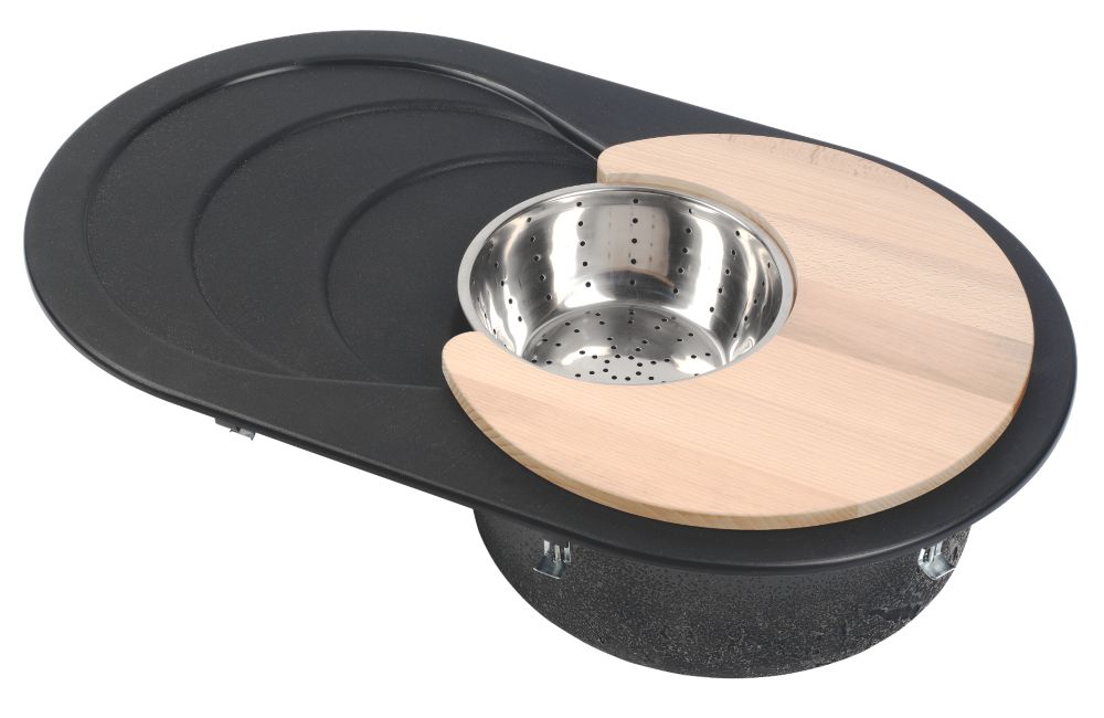 Cascade Round Bowl Sink amp Drainer