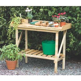 Larchlap Softwood Potting Bench Softwood 0.5 x 1m