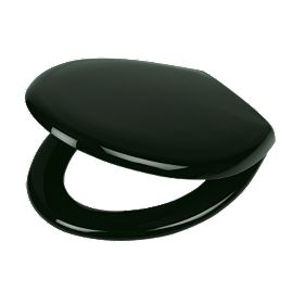 Carrara and Matta Thermoplastic Toilet Seat Black