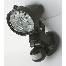 Polaris 120W Black PIR Photocell Floodlight