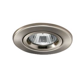 JCC Fireguard Fixed Fire Rated Recessed Downlight Satin Nickel 240V