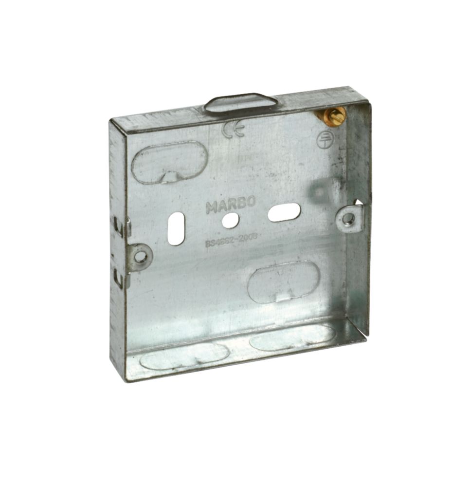 Installation Boxes Galvanised Steel 1G 16mm Pack of 10
