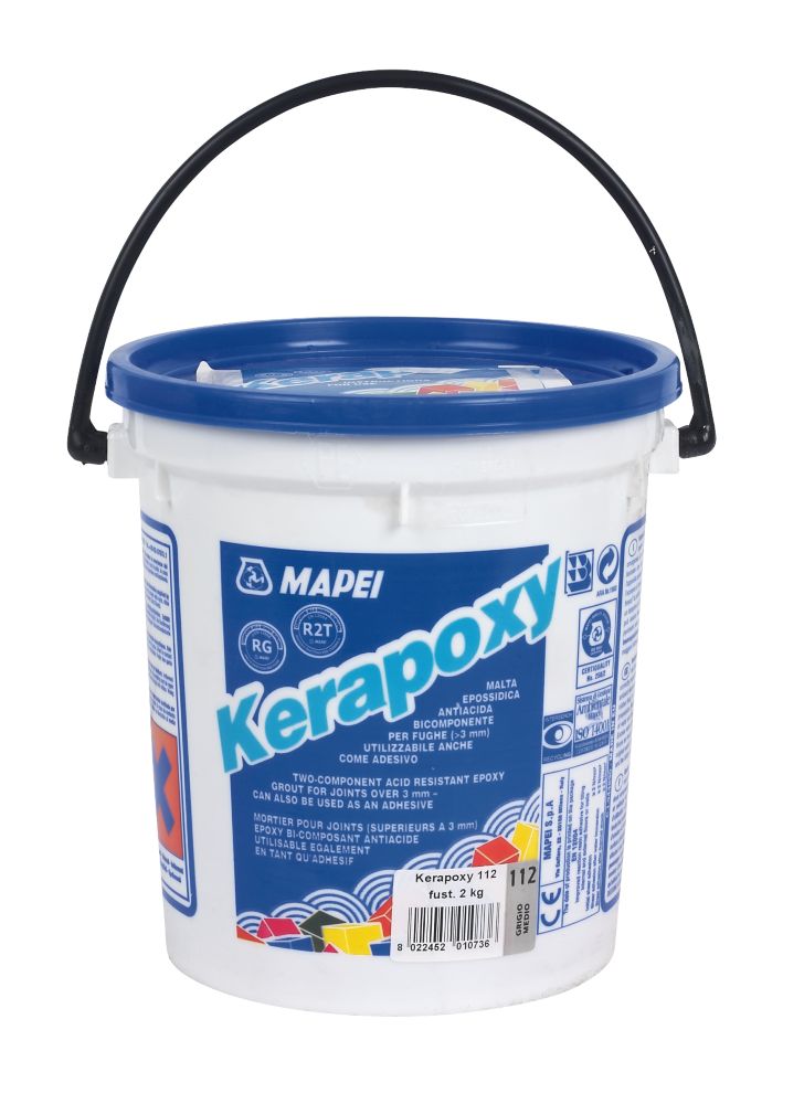Kerapoxy Epoxy Grout Medium Grey 2kg