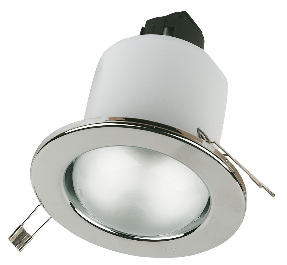CED Fixed R80 Chrome Mains Voltage Downlight