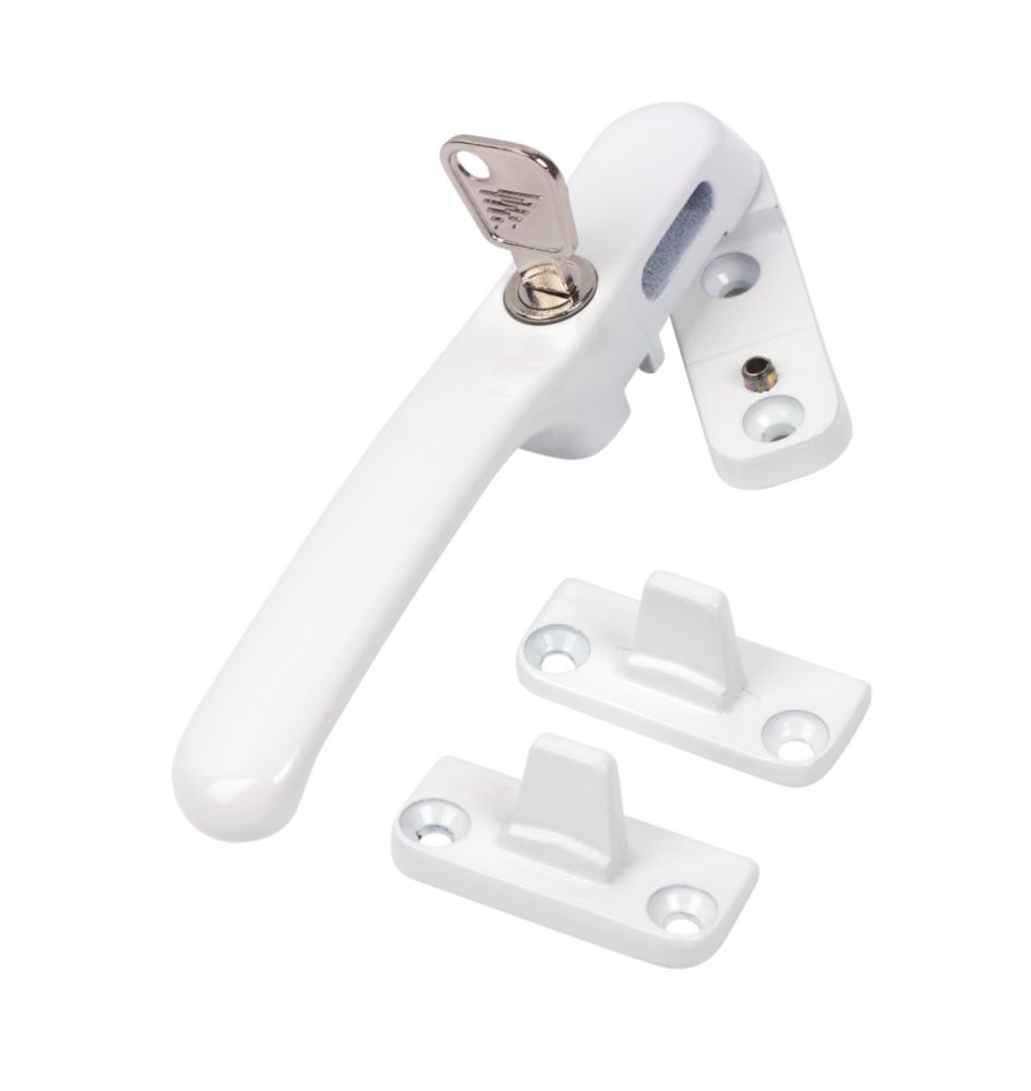 De Luxe Casement Fastener White Pack of 2