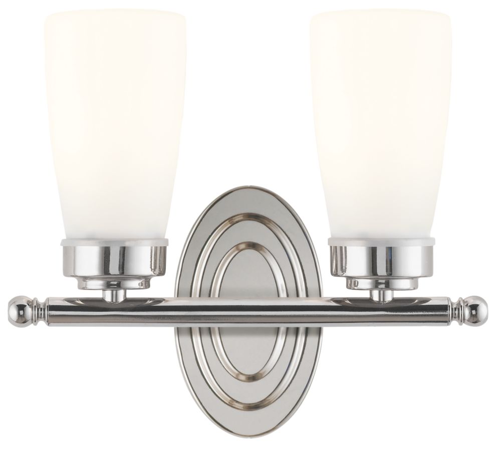 Unbranded Hove Nickel Twin Wall Light