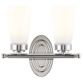 Unbranded Hove Nickel Twin Wall Light