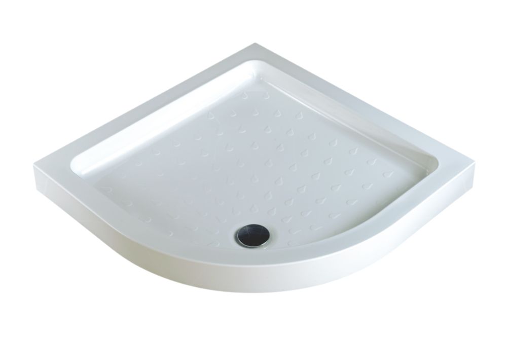 SWIRL Quadrant Shower Tray Cast Stone Acrylic