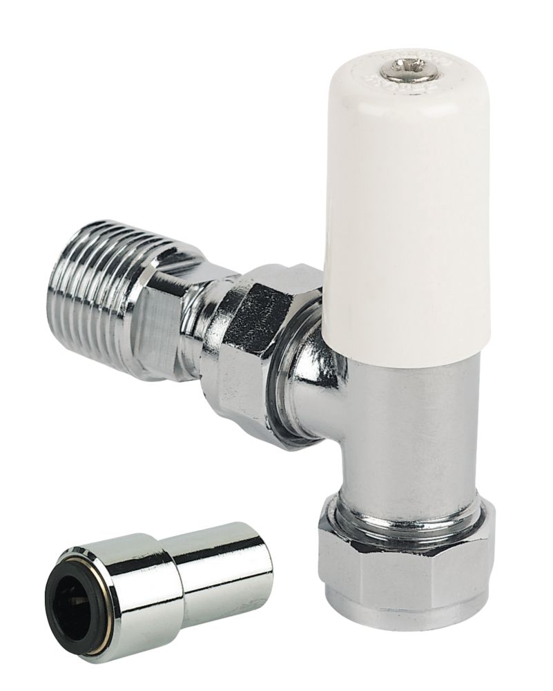Pegler Terrier Push Fit Lockshield Valve 10mm