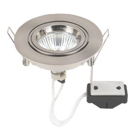 Robus Adjustable Round Low Voltage Downlight Brushed Chrome 12V