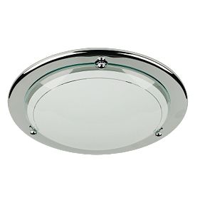 Chrome Circular Ceiling Light 60W