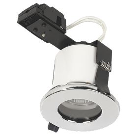 Linolite:Sylvania Fixed Round Low Voltage Fire Rated Downlight Pol Chr 12V